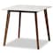 Baxton Studio Richmond Mid-Century Light Beige Fabric and Walnut Brown Finished Wood 5-PC Dining Set 180-10815-11082-Zoro - alternate 3
